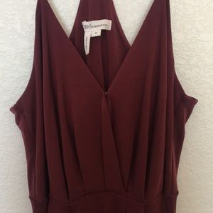 BCBG maroon cocktail dress